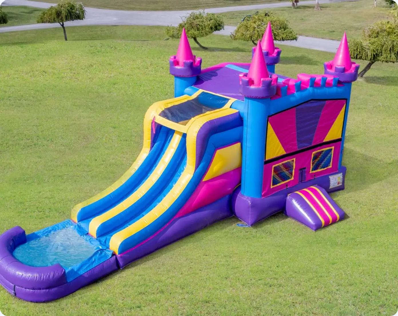 Double Adventure Inflatable Castle